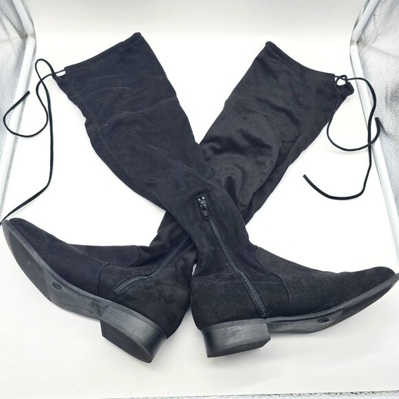 Universal Thread Greta Over-The-Knee Black Suede Boots Size 9 NWOT - Picture 1 of 10